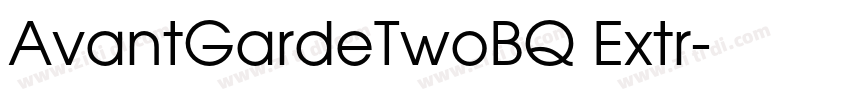 AvantGardeTwoBQ Extr字体转换